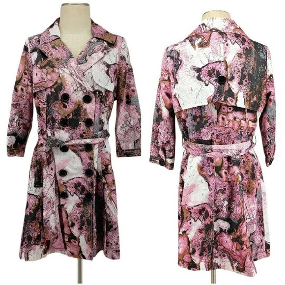 Vertigo Paris NWT Button Up Trench Coat - Picture 1 of 10